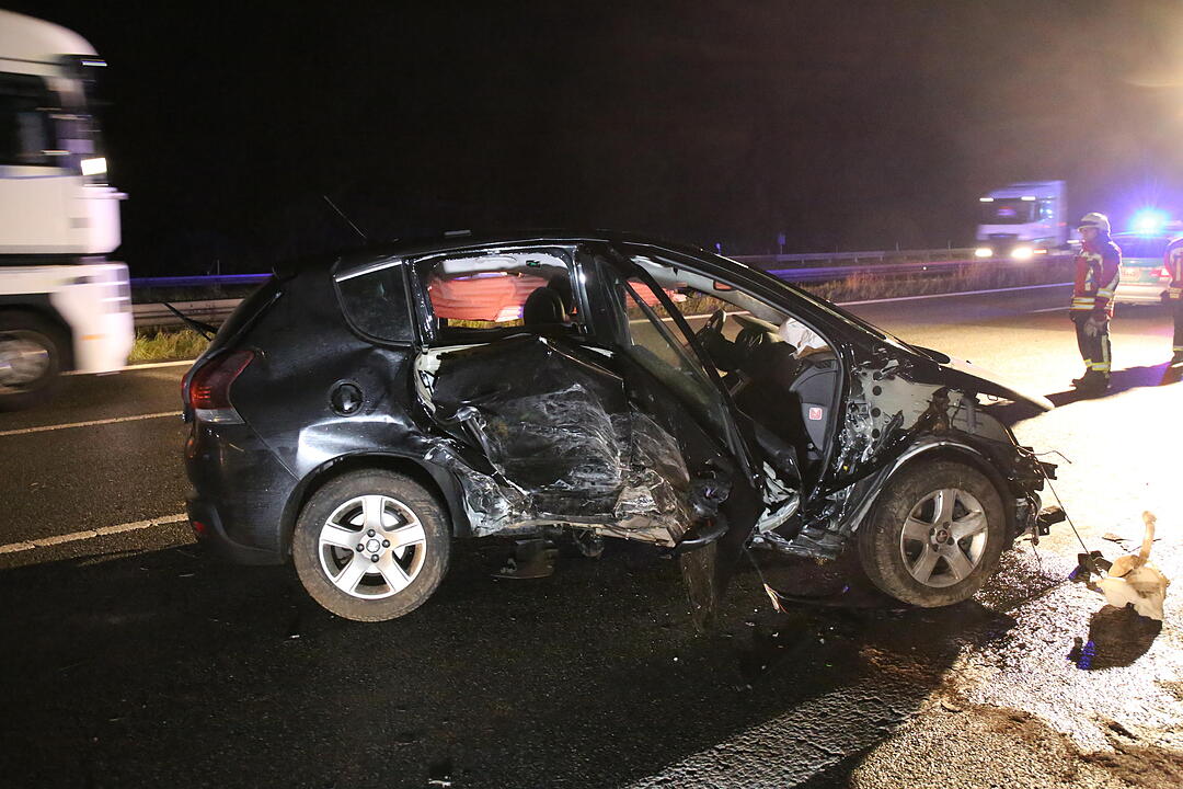 Kettenreaktion auf der A9: vier Menschen verletzt