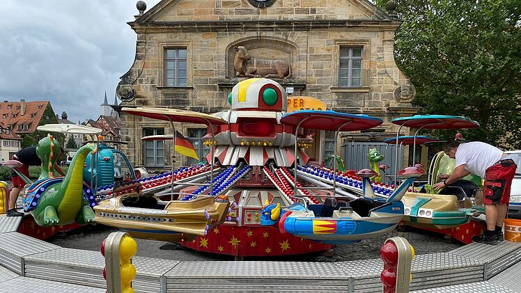 Bamberg: Mini-Sandkerwa am Kranen und am Markusplatz
