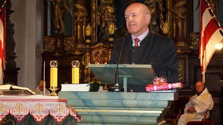 Landrat Thomas Habermann sprach das Grußwort. Foto: Marion Eckert