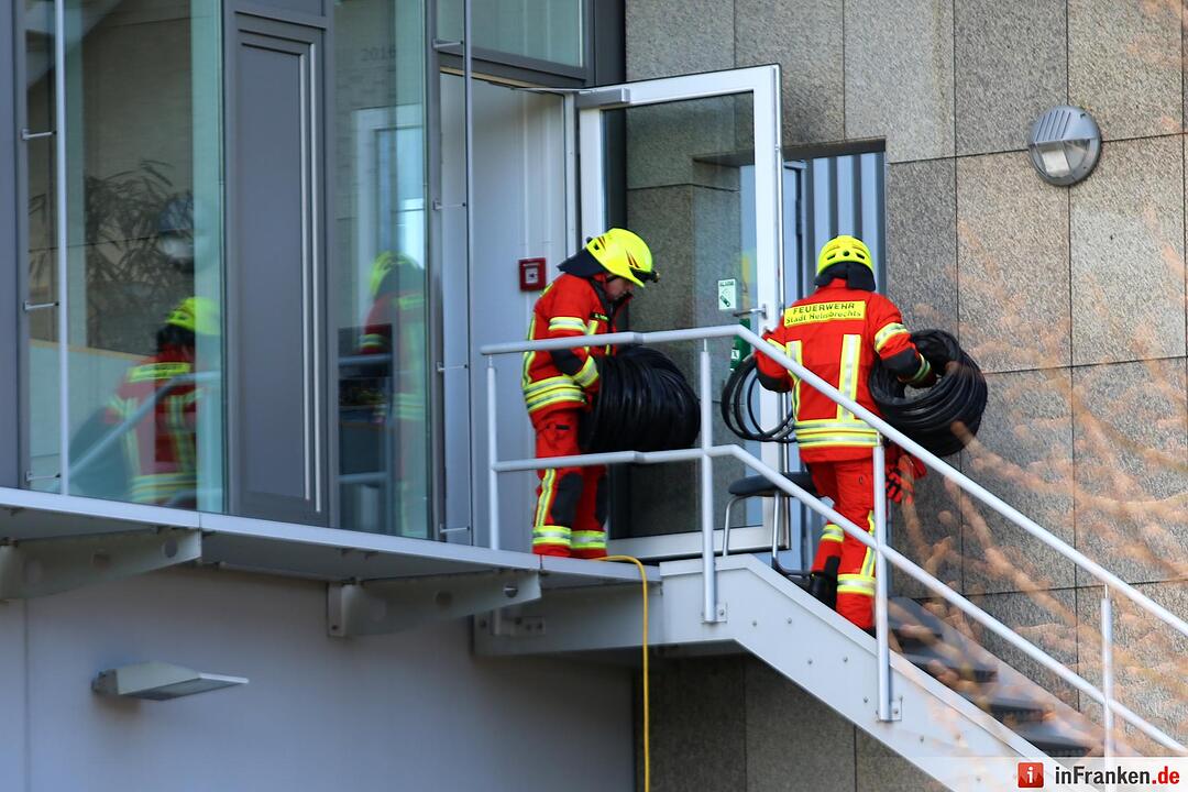 Feuerwehreinsatz bei Firma in Helmbrechts