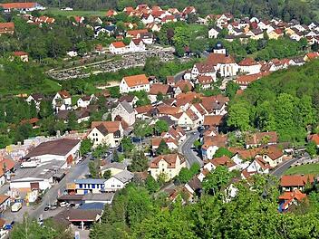 Heiligenstadt im Leinleitertal - ein Blick vom Pavillon auf den staatlich anerkannten Erholungsort.  Archivbild: privat