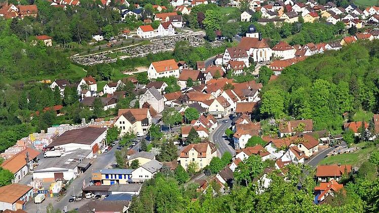 Heiligenstadt im Leinleitertal - ein Blick vom Pavillon auf den staatlich anerkannten Erholungsort.  Archivbild: privat