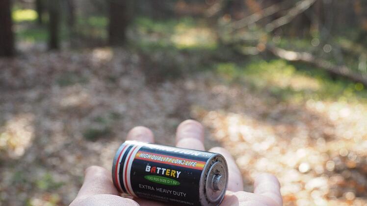 Die gehört definitv nicht in den Wald. Trotzdem ist dieser Geocache mitunter ein sehr Kreativer.