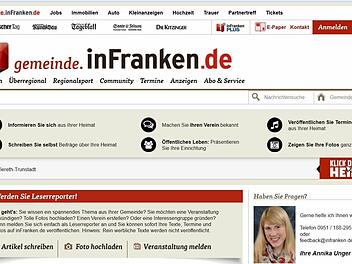 Dieser Screenshot zeigt die Startseite der Gemeindeseiten. Einfach ins weiße Feld den Namen des Ortes eingeben und los geht's.