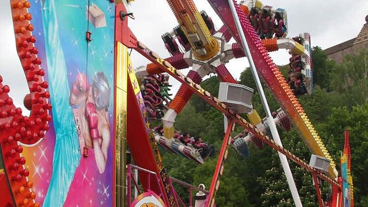 Das Freestyle ist das coolste Fahrgeschäft auf dem Kulmbacher Volksfest und liegt bei den etwas größeren Kids neben der Bayernwippe klar vorne Fotos: Sonja Adam