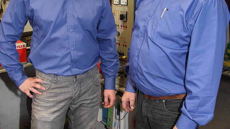 Die neue Führungsriege bei Motoren-Schneider in der Blaich: Thomas Heisinger und Manfred Hahn - gemeinsam führen sie die Firma weiter.