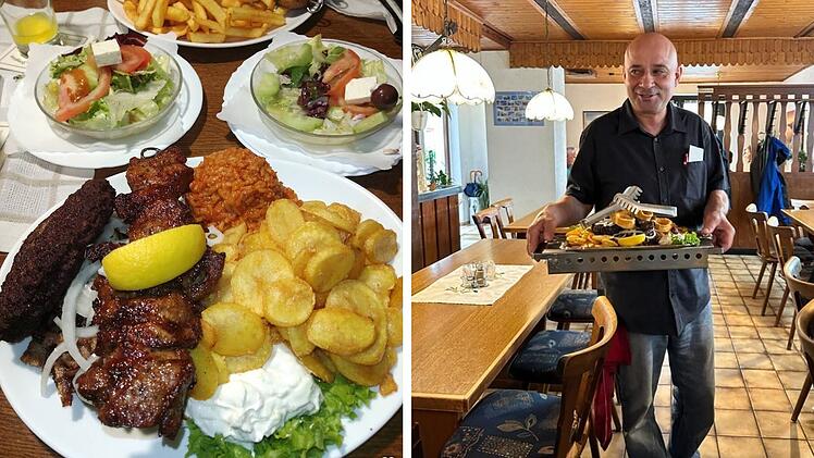 Im griechischen Restaurant Zum alten Bach kannst du üppige griechische und deutsche Klassiker-Gerichte im rustikalen Ambiente genießen.