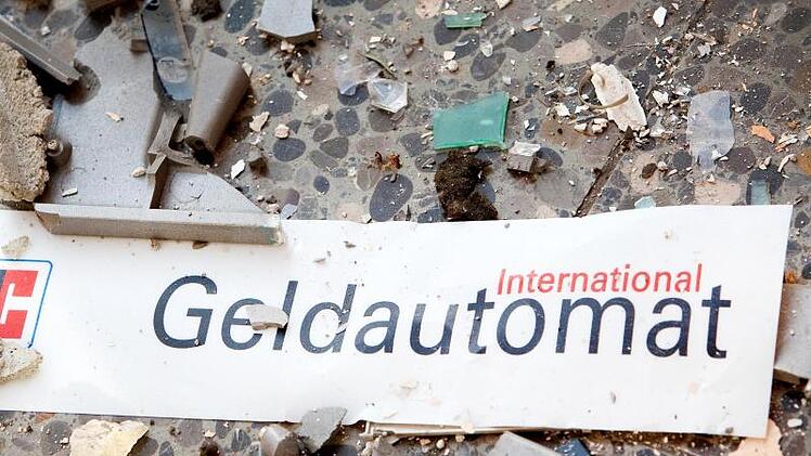 Gesprengter Geldautomat