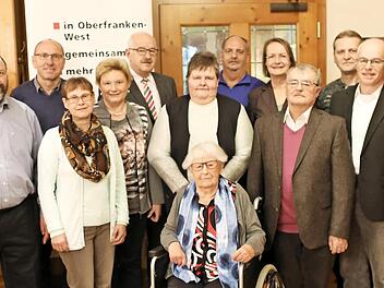 Die Geehrten im Landgasthof Schrüfer in Pinzberg  Foto: Franz Galster
