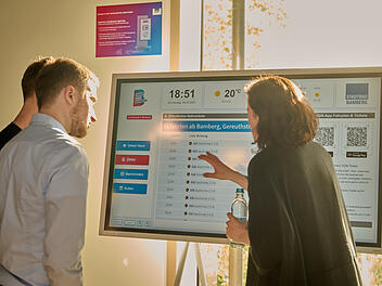 Bamberg: Neue, digitale schwarze Bretter in Innenstadt - Stadt startet Umfrage Bamberg: Neue, digitale schwarze Bretter in Innenstadt - Stadt startet Umfrage