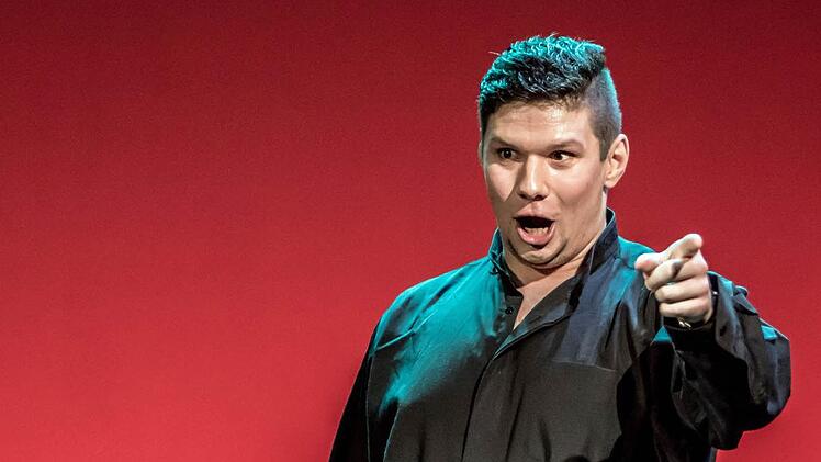 Jiri Rajnis bei seinem Auftritt in der ReithalleFoto: Jochen Berger