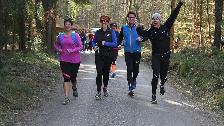 Laufen, walken, joggen macht Spaß - das war die Botschaft des Sponsorlaufes