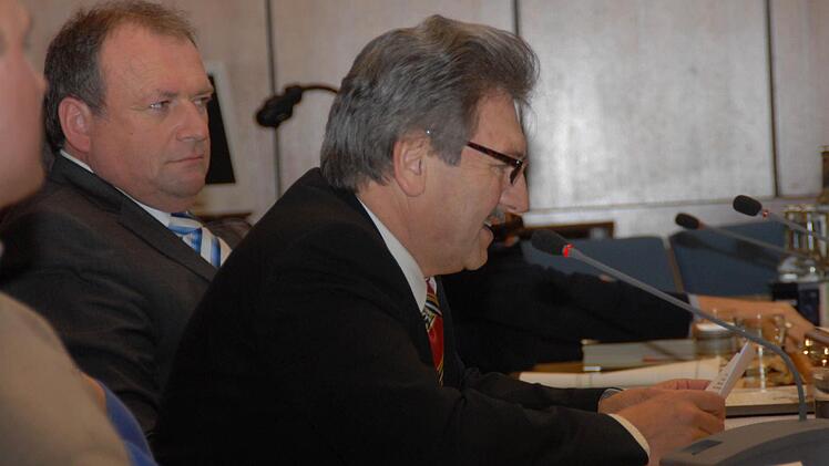 Walter Nussel und Bernhard Schwab (von links) im Herzogenauracher Stadtrat