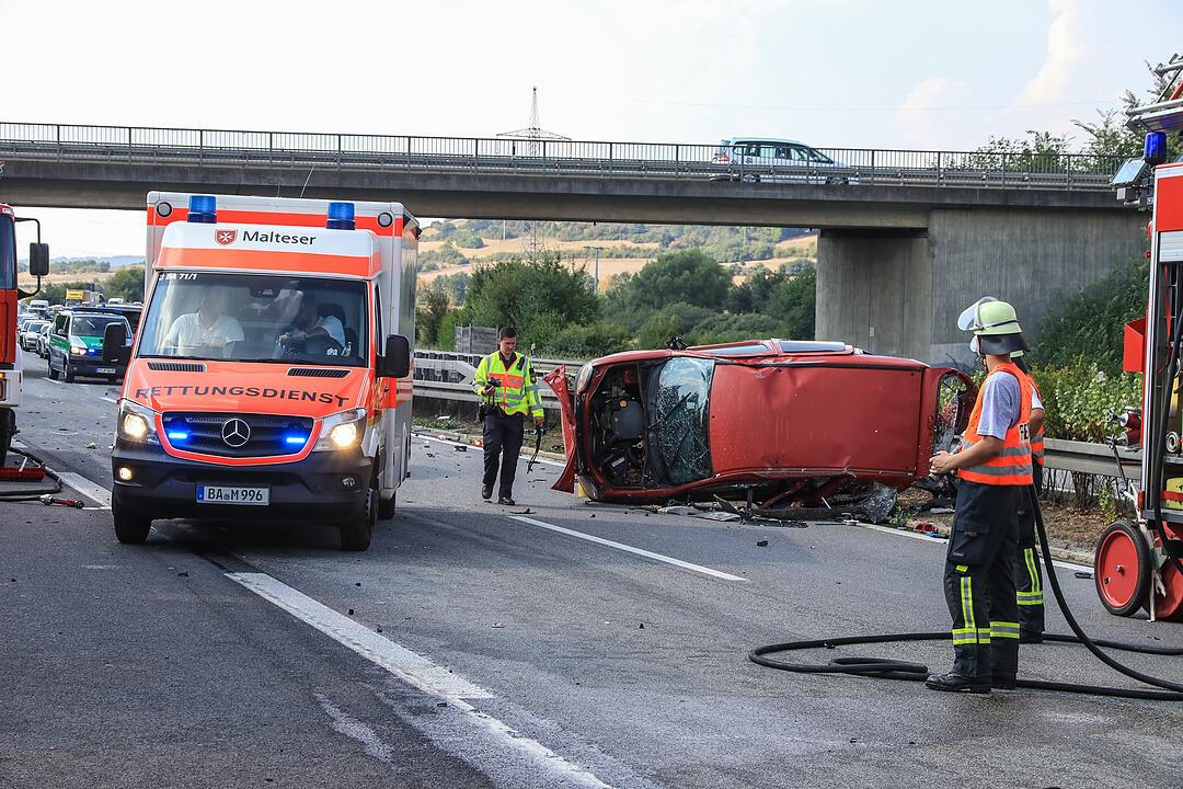 A70 bei Viereth: Kollision im Feierabendverkehr