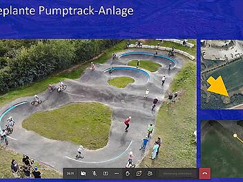 Eine Pumptrack-Anlage soll die Attraktion bei der Mehrzweckhalle werden.   Screenshot: Dieter Britz