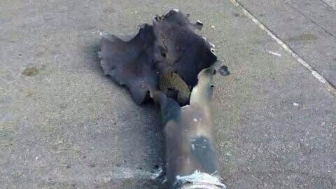 Diese Rakete schlug in unmittelbarer Nähe des Hauses von Hod-Hochwalds Familie auf.