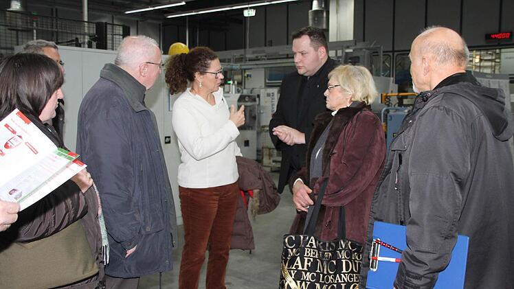 Betriebsführung bei Baumann Druck Foto: Dagmar Besand