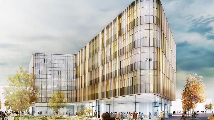 Von den Architekten favorisiert wird die Lamellen-Fassade. Skizze: Architekturbüro Alles wird gut