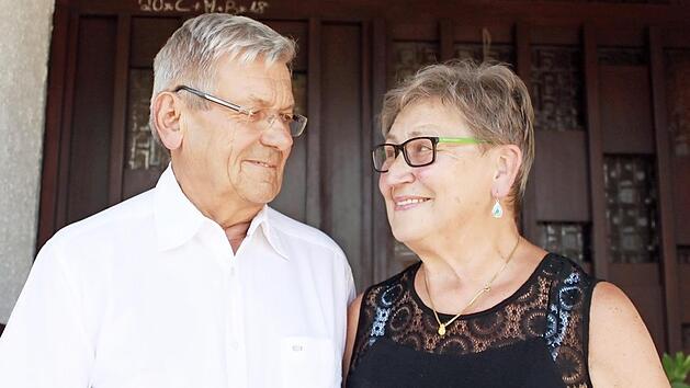 Das Fest der goldenen Hochzeit feierte in Krum das Ehepaar Maria und Heinz Watzka. Foto: Christiane Reuther
