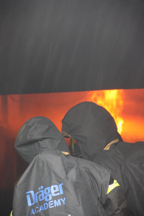 FEuerwehr-Brandcontainer