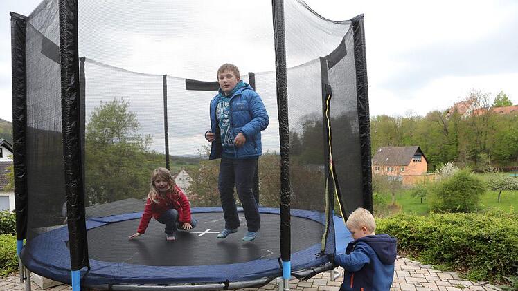 Trampolin der Familie Raab Foto: Barbara Herbst