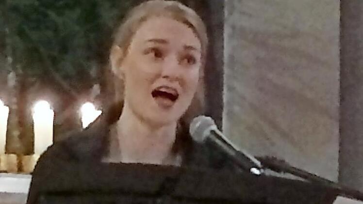Lena Elisabeth Vogler sang beim Kirchenkonzert.  Foto: Oswlad Türbl