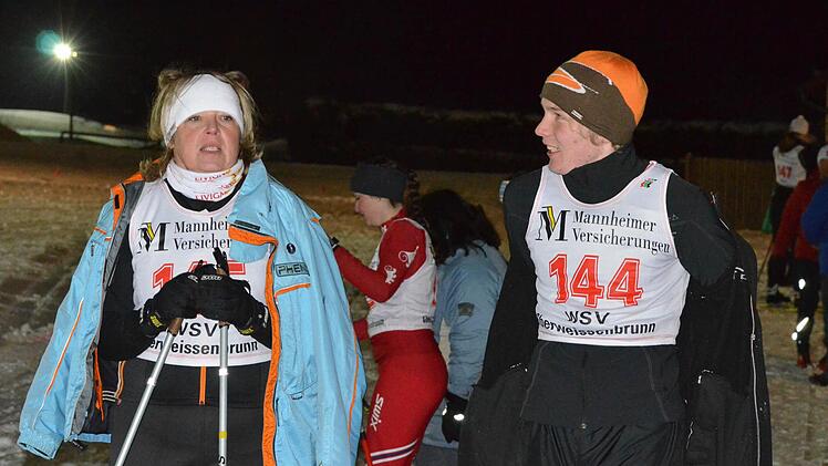 Nachtskisprint beim WSV Oberweißenbrunn. Foto: Jürgen Schmitt