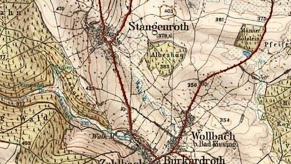 Um Burkardroth waren die Orte sehr solitär.