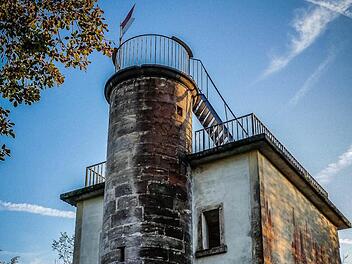 Gleich zwei Aussichtsplattformen bietet der "Schau Dich um" auf dem Patersberg. Die kleinere wurde erst vor wenigen Jahren wieder eröffnet. Foto: Heiko Hartmann