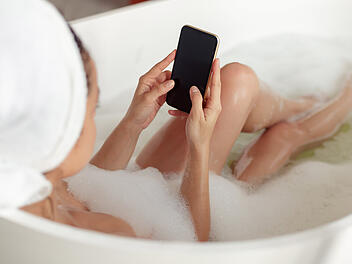 Badewanne, Smartphone