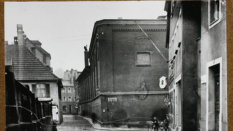 Blick von der Grabenstraße auf die Sutte und die EKU-Brauerei. Foto: Stadtarchiv