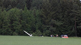 Segelflugzeug in der Fränkischen Schweiz abgestürzt