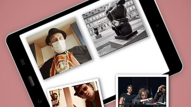 Die Corona-B&uuml;hne bietet ein breites Spektrum an Kultur: von Rap &uuml;ber Wort- und Schauspielkunst bis hin zu Fotografie. Fotomontage: Micho Haller