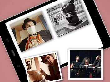 Die Corona-Bühne bietet ein breites Spektrum an Kultur: von Rap über Wort- und Schauspielkunst bis hin zu Fotografie. Fotomontage: Micho Haller