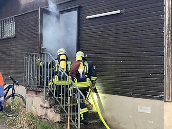 Als schönes Übungsobjekt bot sich das Sportheim in Rupboden an: Hier hat die Feuerwehr eine Atemschutzübung durchführen können.