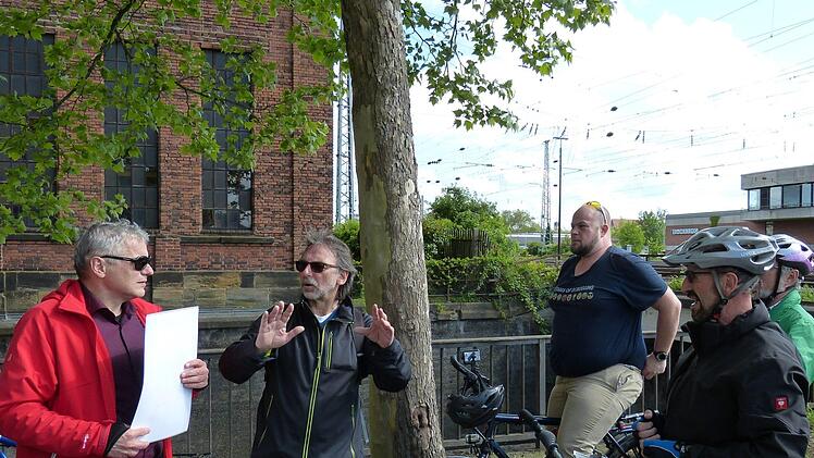 Fahrradtour zum Bahnausbau in Bamberg am 10. Mai 2019. Foto: Julian Megerle