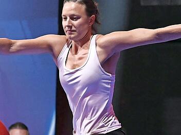Regina Rubi bei Ninja Warrior Germany 2021. In diesem Jahr ist die Oberleichtersbacherin wieder im Starterfeld dabei.