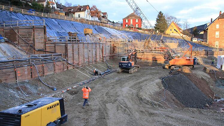 Blick über die Baustelle.