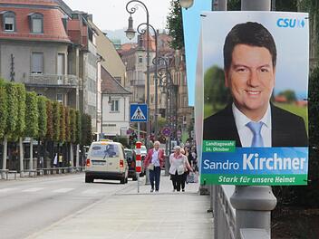 Wahlplakate in Bad Kissingen Foto: Benedikt Borst