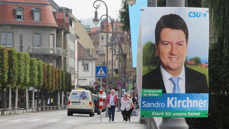 Wahlplakate in Bad Kissingen Foto: Benedikt Borst