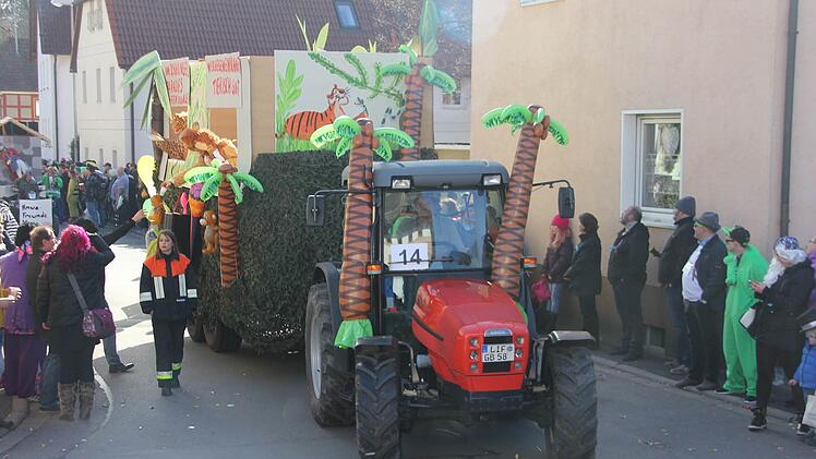 Faschingsumzug in Oberlangenstadt. Foto: Veronika Schadeck