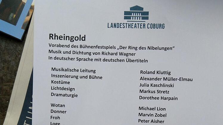 Reichlich Applaus gab es für die "Rheingold"-PRemiere am Landestheater Coburg.Foto: Jochen Berger