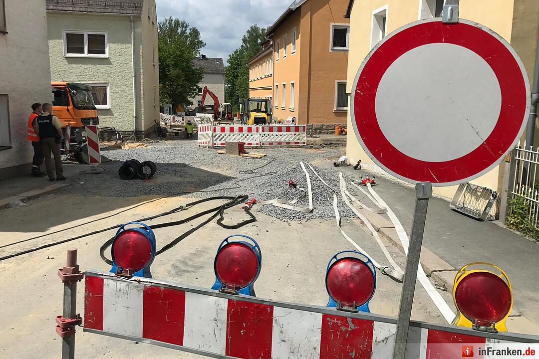 Gasaustritt in Rehau