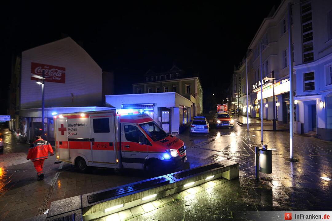 Kellerbrand im Scala-Kino in Hof