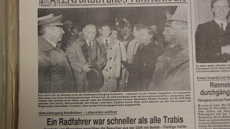 Zeitungsausschnitt von 1989