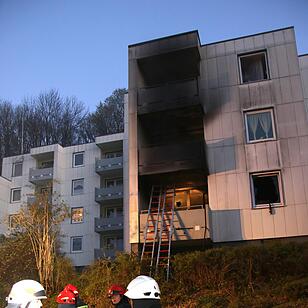Brand in Mehrfamilienhaus in Coburg