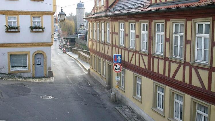 Die Sanierung der Bachgasse mit dem Eingangsbereich des Museums steht im diesem Jahr auf dem Programm der Stadt Marktbreit. Fotos: Thomas Meyer