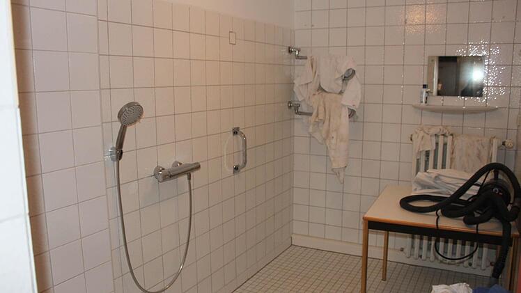 Blick in die Hundedusche. Foto: Mäuser