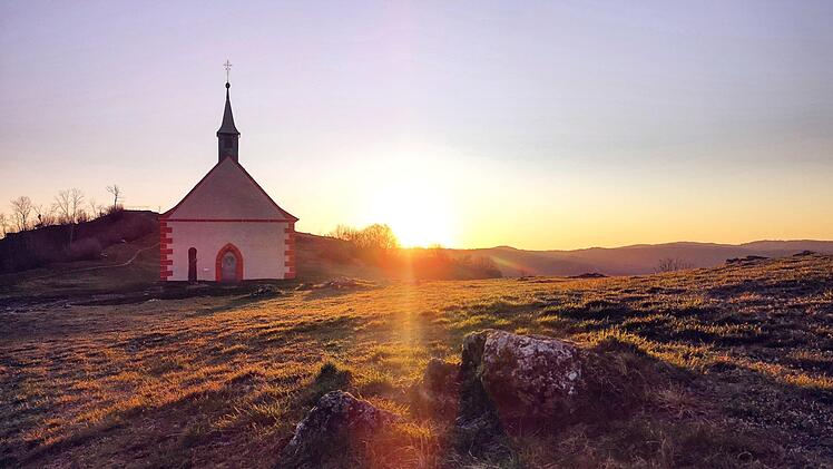 Das Walberla ist immer schön, auch bei Sonnenaufgang. Laura Jäger