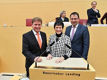 Sie vertreten die Interessen des Stimmkreises Kulmbach-Wunsiedel in München: Rainer Ludwig, Inge Aures und Martin Schöffel (von links). Foto: Landtag/Poss